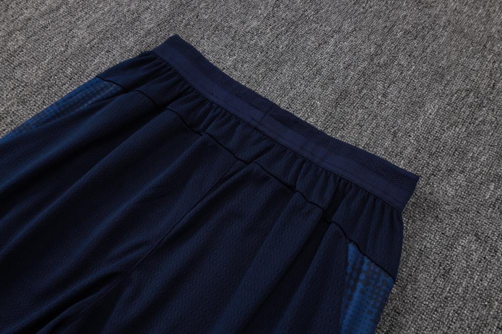 2025/2026 Marseille Navy Blue Long-Sleeve Half-Zip Training Suit Kit