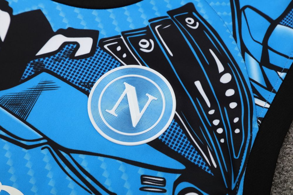 2025/2026 Napoli Blue Inkjet Sleeveless Training Kit