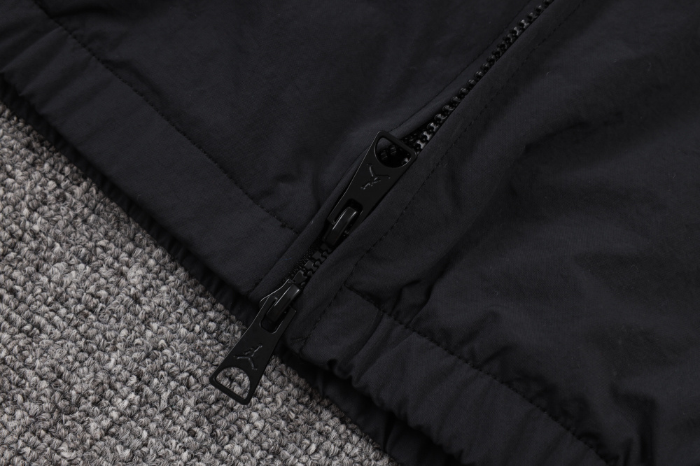 2025/2026 Paris Saint-Germain Black Long Zip-Up Jacket Set