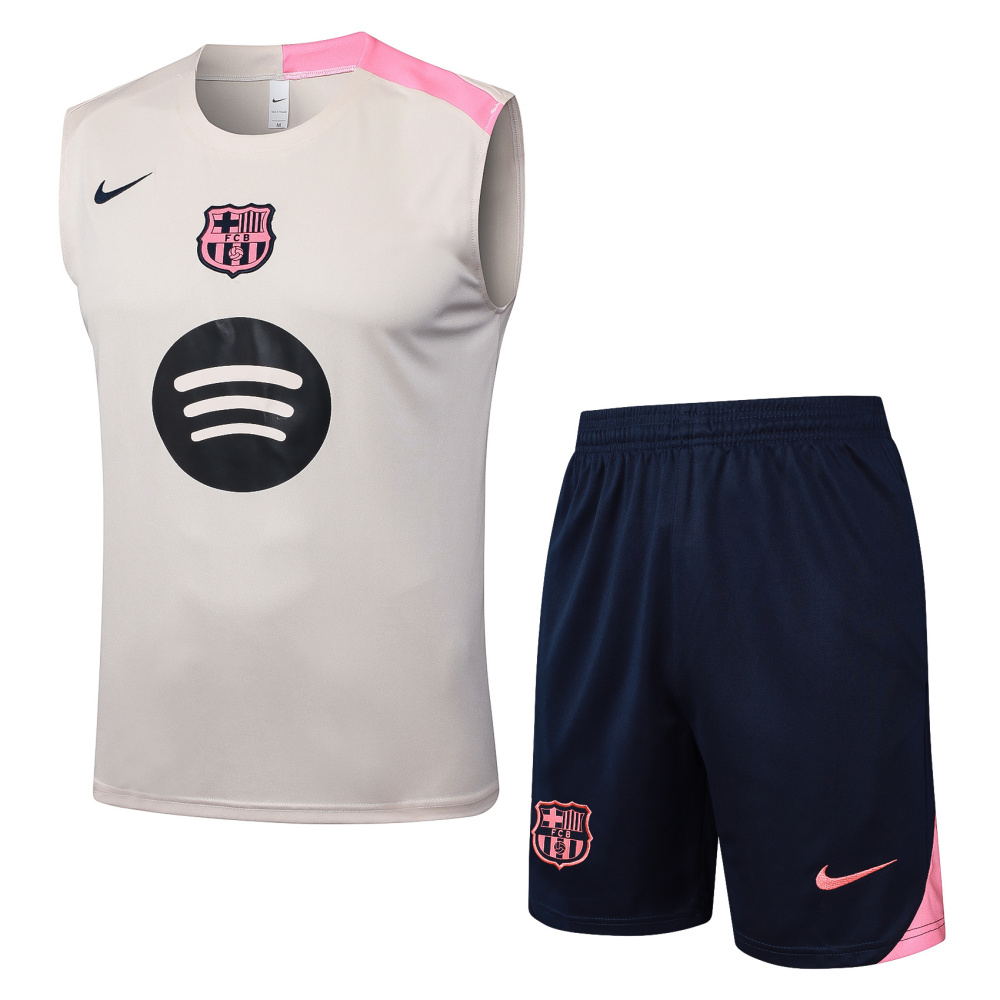 2025/2026 Barcelona off-white sleeveless training kit