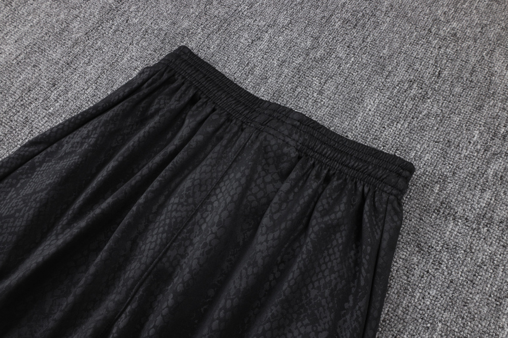2025/2026 Barcelona Black Stamped Short-Sleeve Training Kit