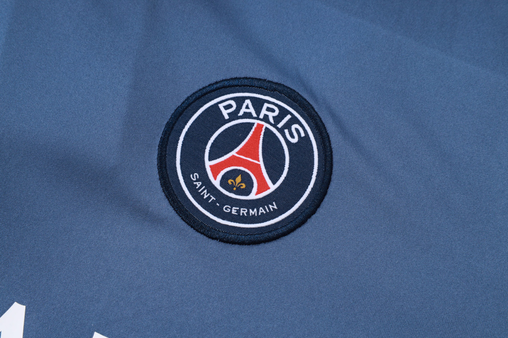 2025/2026 Paris Saint-Germain Light Grey Short-Sleeve Training Suit Kit