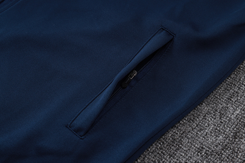 2025/2026 Barcelona dark blue long-sleeved full-zip training kit