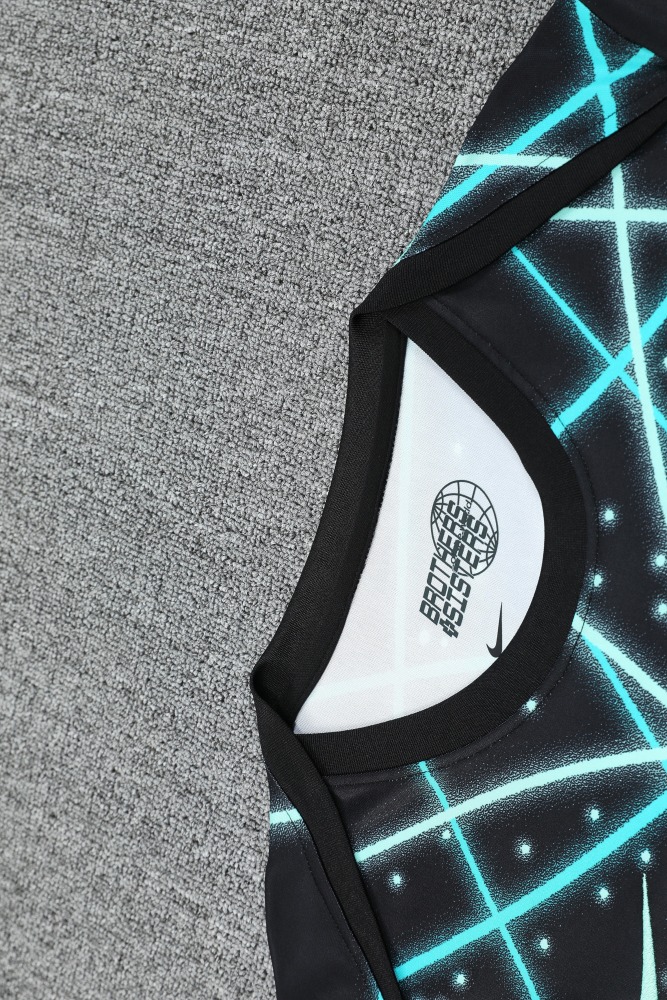 2025/2026 Inter Milan Black starry sky inkjet short-sleeved training kit