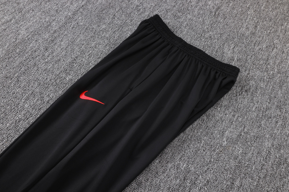 2025/2026 Paris Saint-Germain Blue and Red Half-Zip Long-Sleeve Training Suit Kit