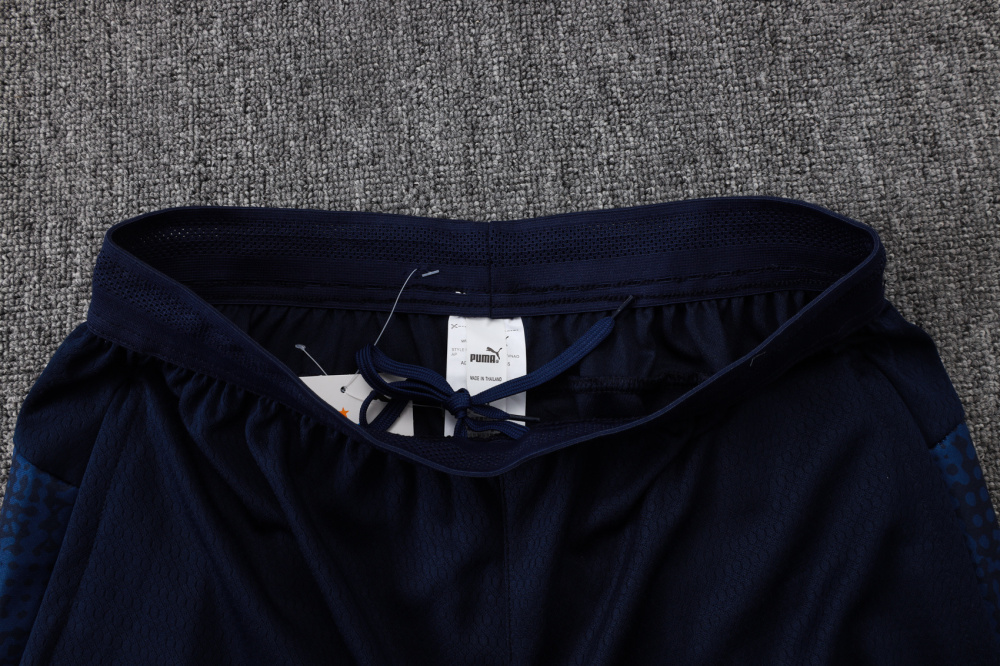 2025/2026 Marseille Navy Blue Long-Sleeve Half-Zip Training Suit Kit