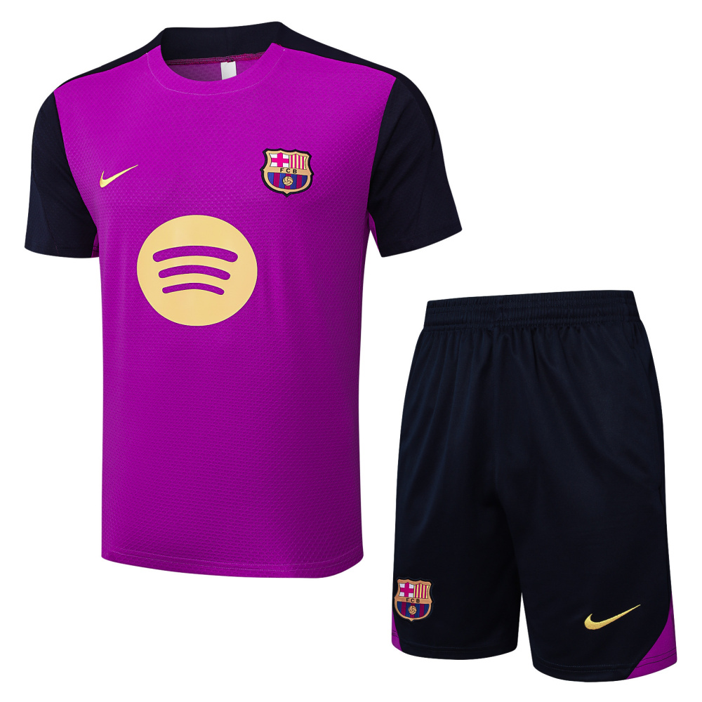 2025/2026 Barcelona red and purple short-sleeved training kit
