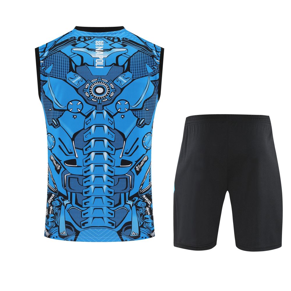2025/2026 Napoli Blue Inkjet Sleeveless Training Kit