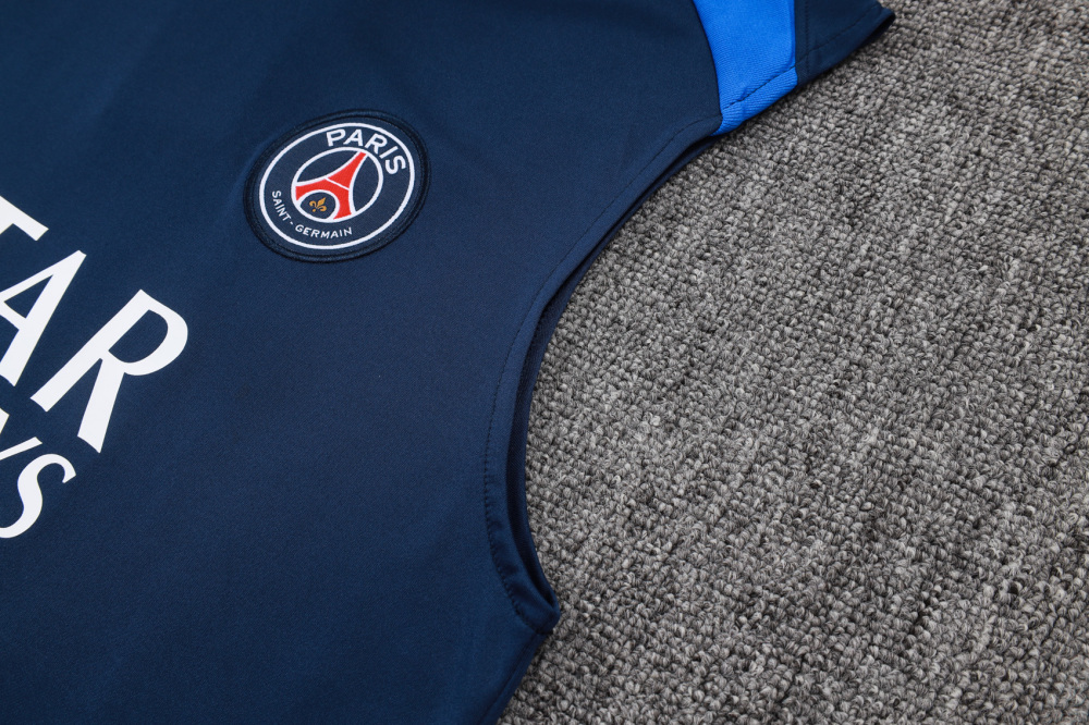 2025/2026 Paris Saint-Germain Dark Blue Sleeveless Training Kit