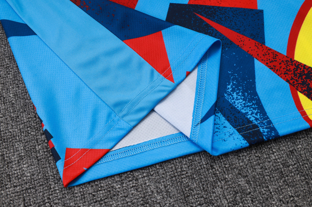 2025/2026 Barcelona light blue inkjet short-sleeved training kit