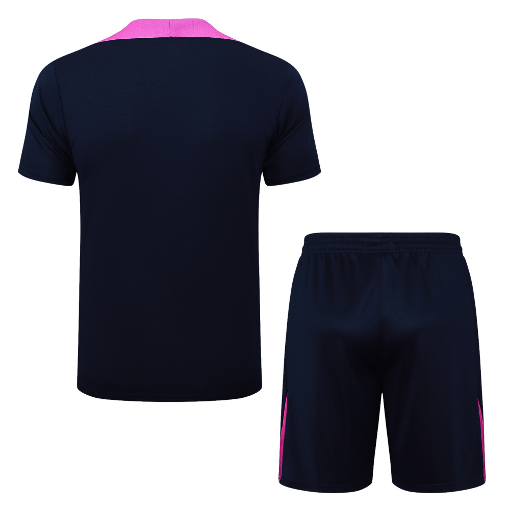 2025/2026 Barcelona dark blue short-sleeved training kit