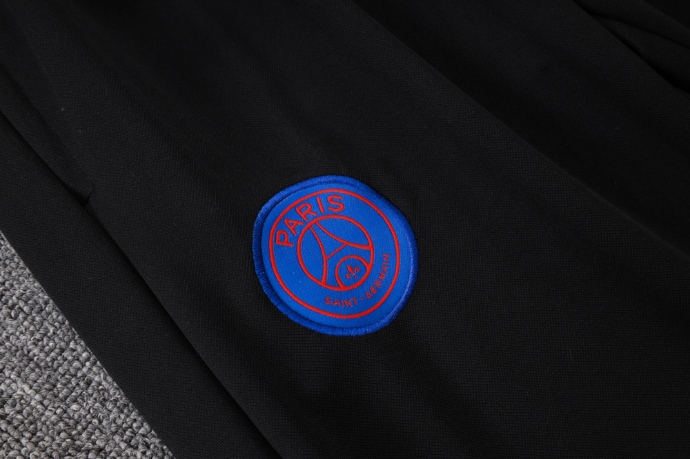 2025/2026 Paris Saint-Germain Blue and Red Long-Zip Long-Sleeve Training Suit Kit