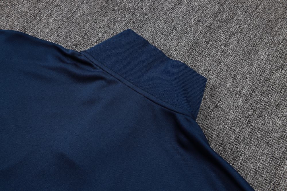 2025/2026 Paris Saint-Germain Grey Long-Zip Long-Sleeve Training Suit Kit