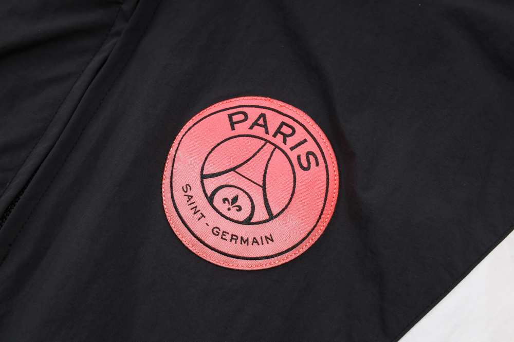 2025/2026 Paris Saint-Germain Black Long Zip-Up Jacket Set