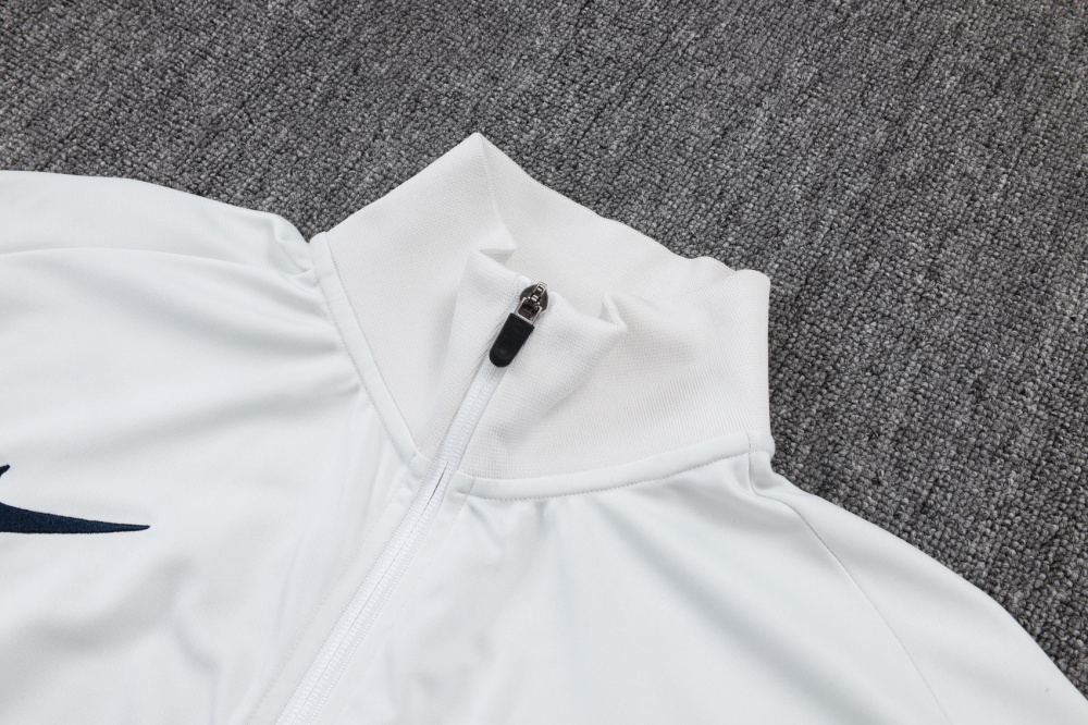 2025/2026 Inter Milan White long-sleeved full-zip training kit
