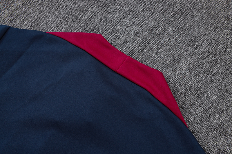 2025/2026 Barcelona dark blue long-sleeved full-zip training kit