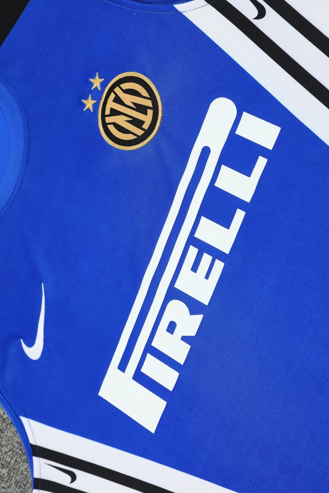 2025/2026 Inter Milan blue sleeveless training kit