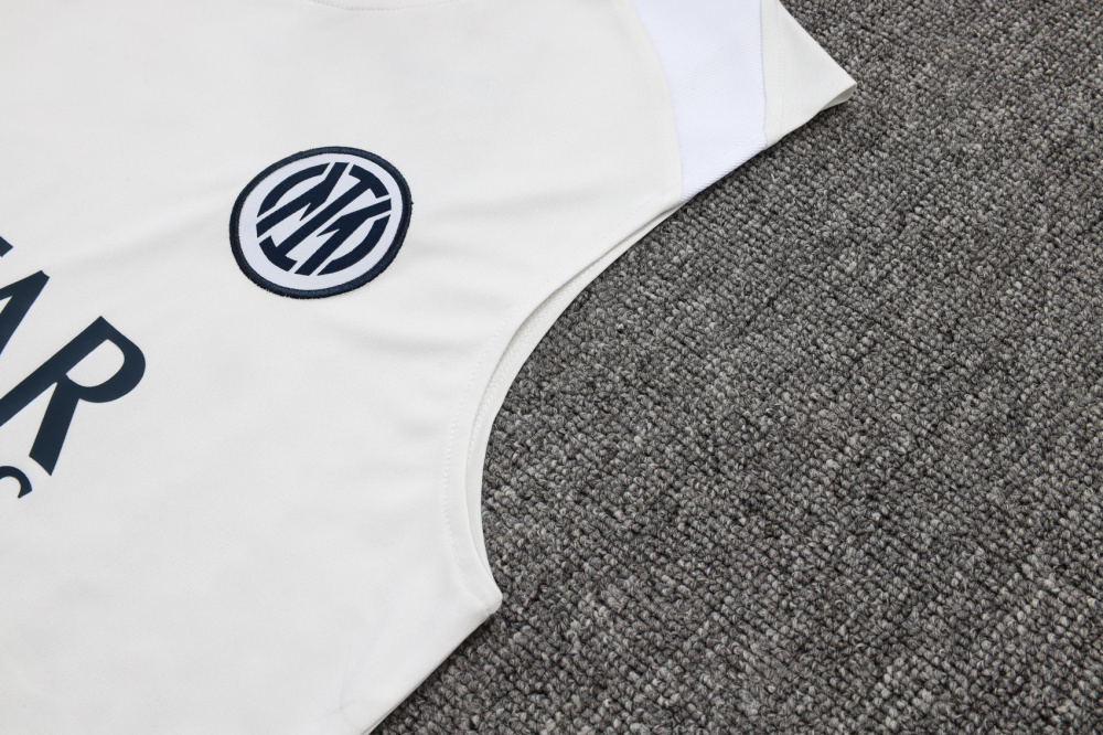 2025/2026 Inter Milan Off-white sleeveless training kit