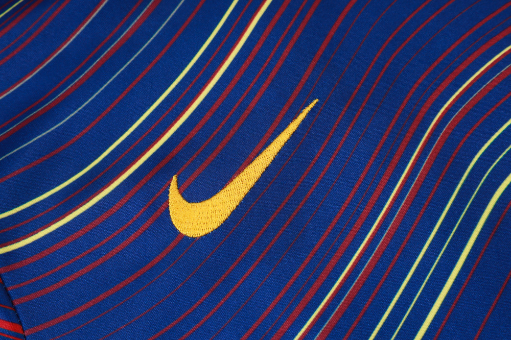 2025/2026 Barcelona Cyan + Diagonal Inkjet Short-Sleeved Training Kit