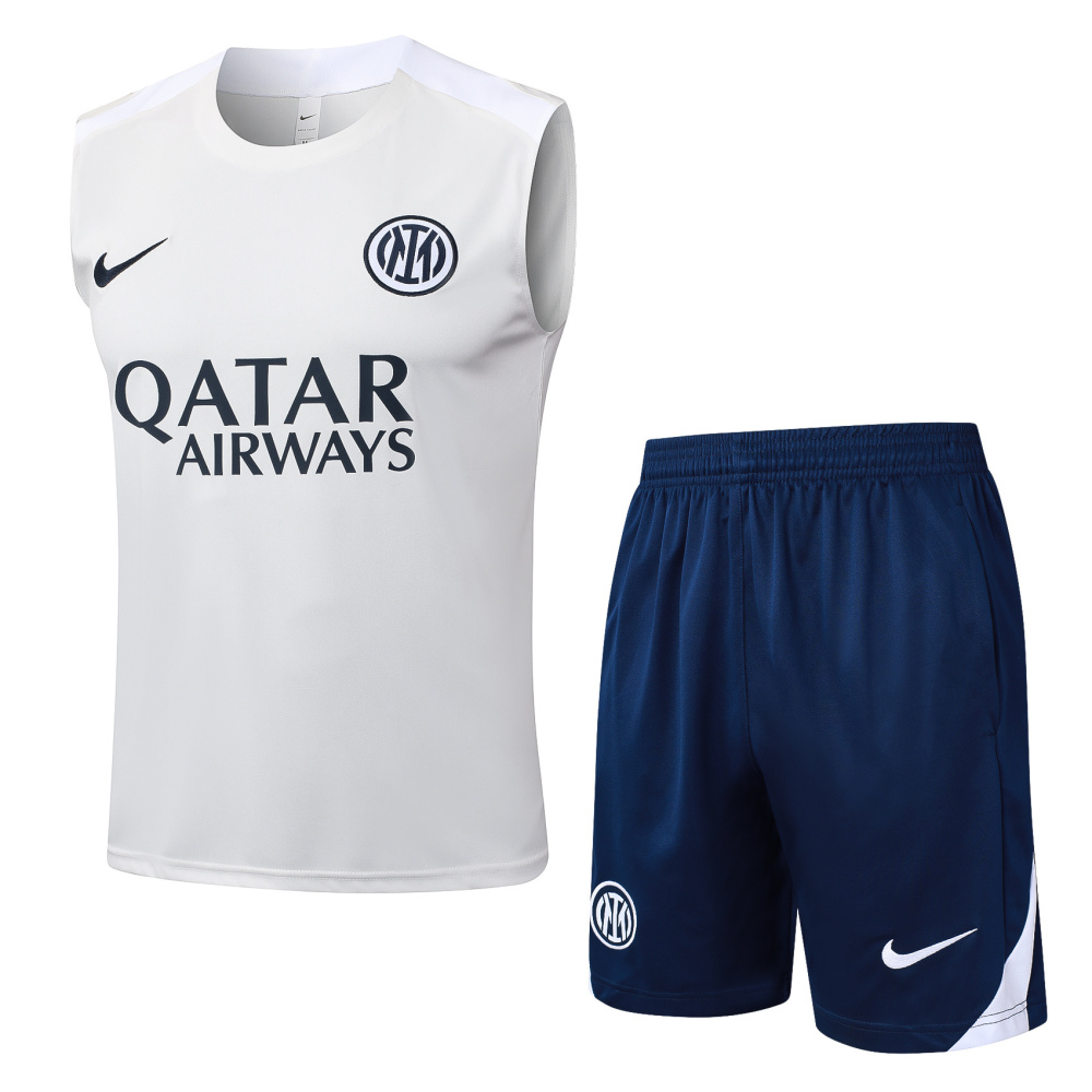 2025/2026 Inter Milan Off-white sleeveless training kit