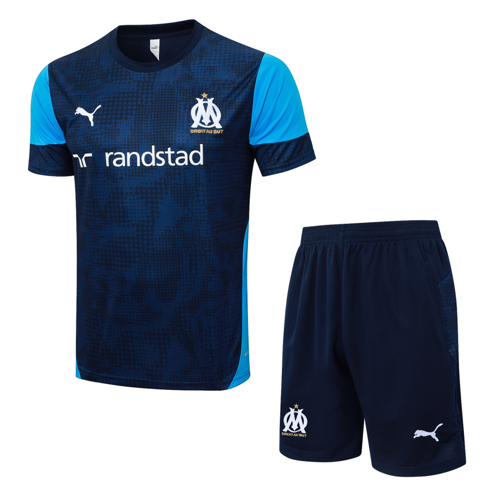 2025/2026 Marseille Blue Short-Sleeve Training Kit