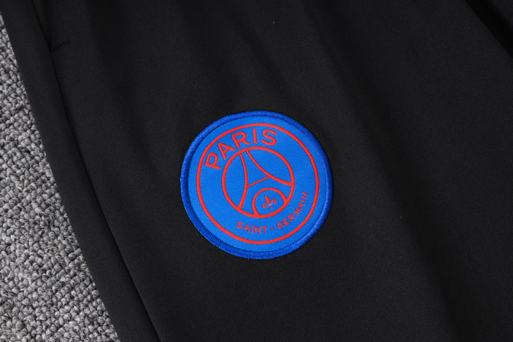 2025/2026 Paris Saint-Germain Blue and Red Half-Zip Long-Sleeve Training Suit Kit
