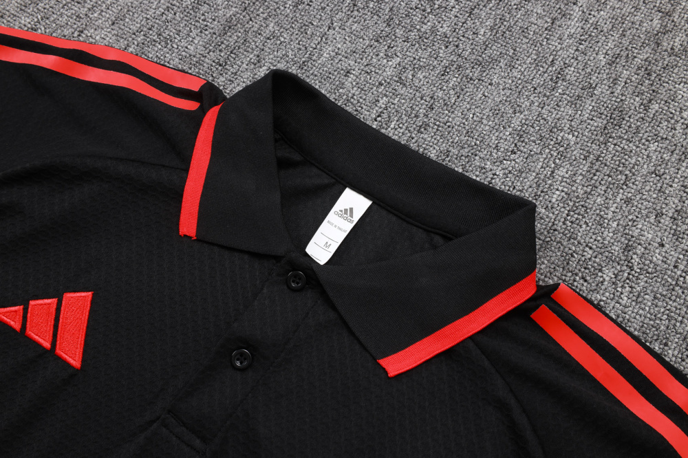2025/2026 Liverpool Black Polo Short-Sleeve Training Kit