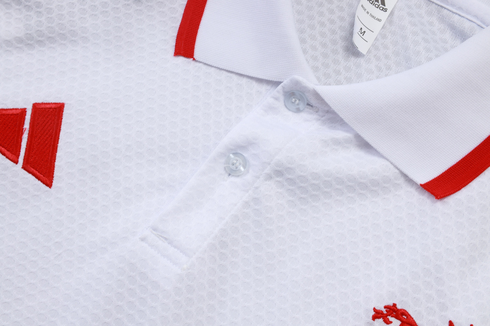 2025/2026 Liverpool White Polo Short-Sleeve Training Kit