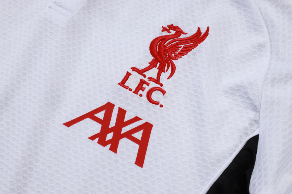 2025/2026 Liverpool White Polo Short-Sleeve Training Kit