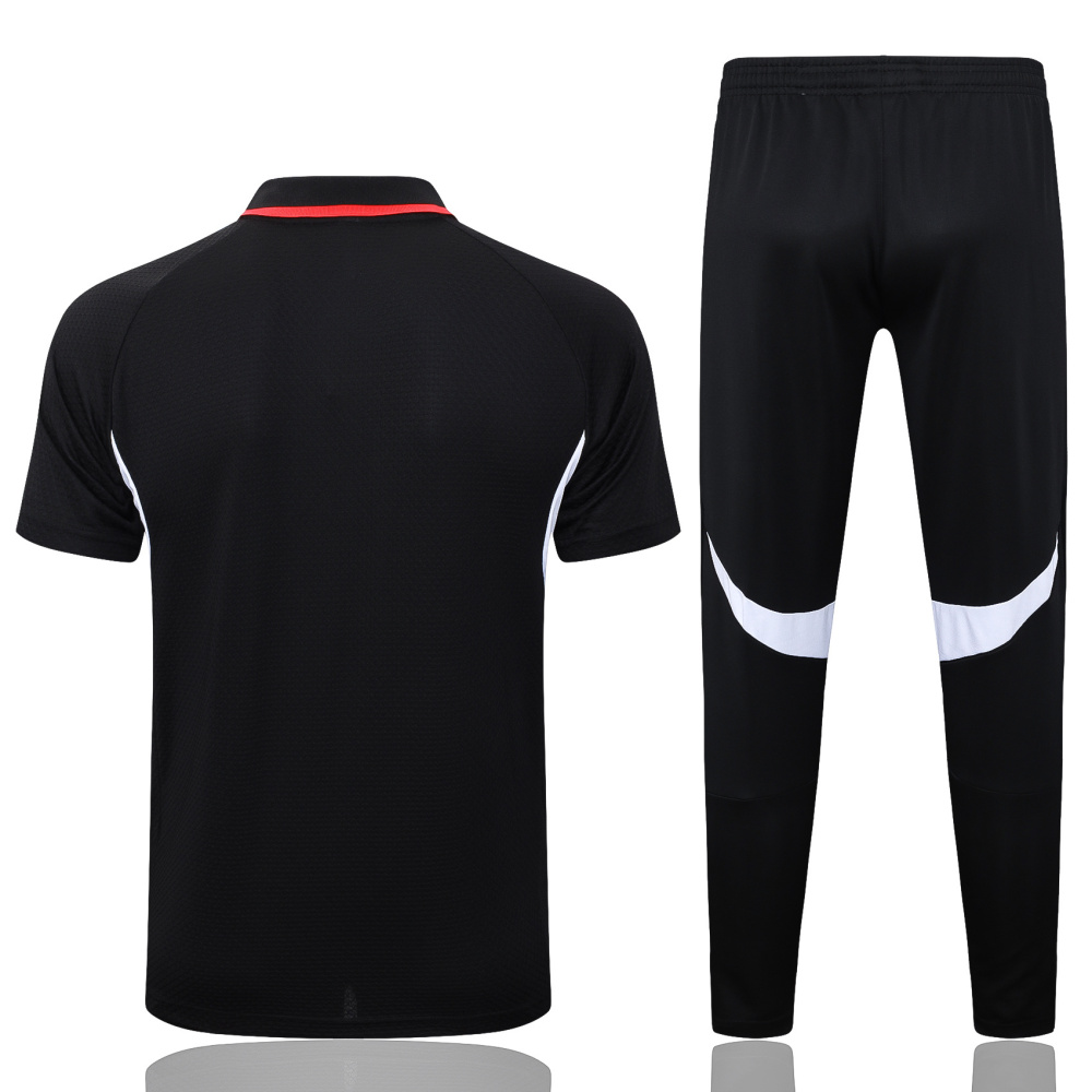 2025/2026 Liverpool Black Polo Short-Sleeve Training Kit