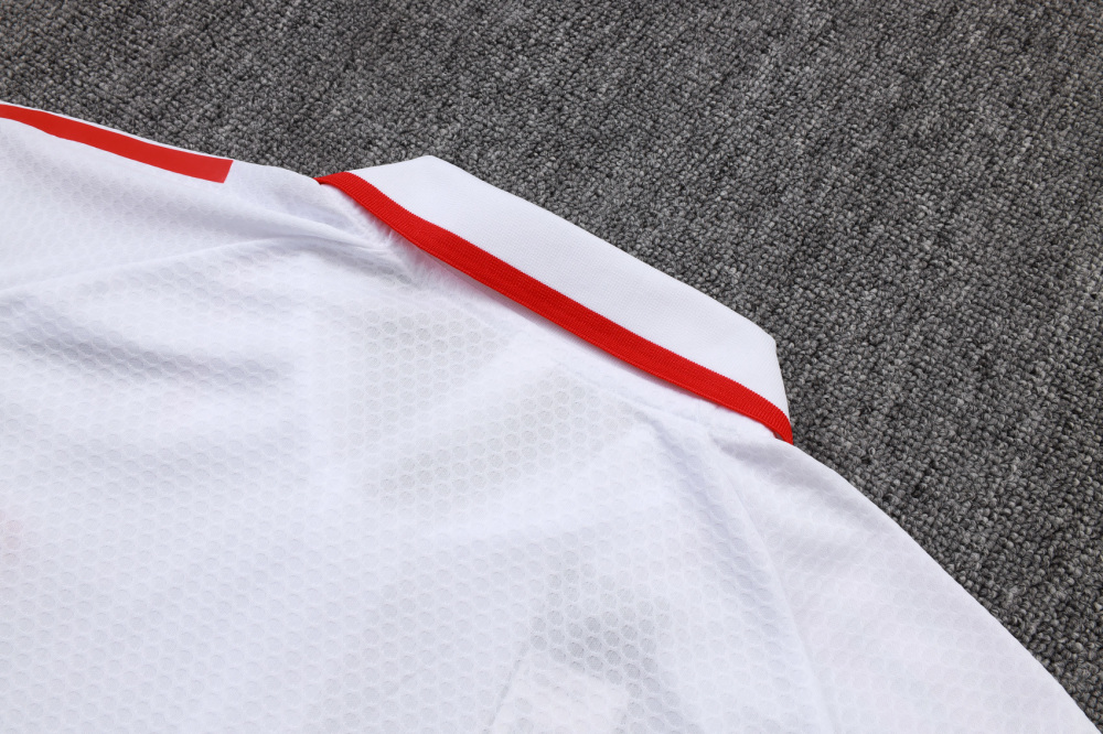 2025/2026 Liverpool White Polo Short-Sleeve Training Kit