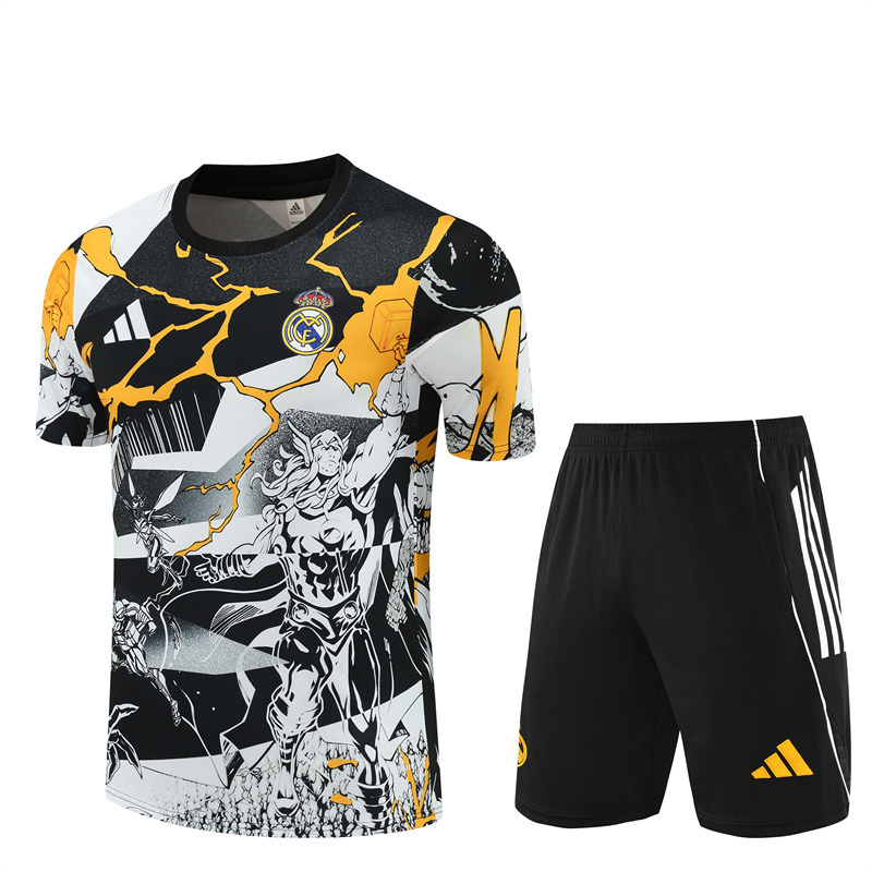 2025/2026 Real Madrid Marvel Collaboration Short-Sleeve Training Kit
