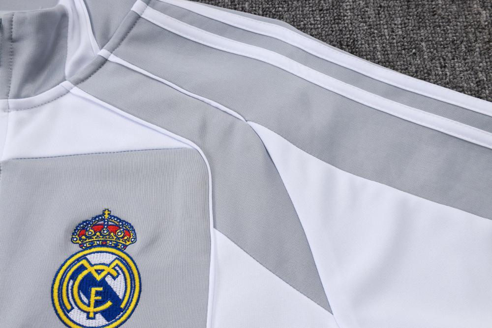 2025/2026 Real Madrid Huibais Long Zipper Long Sleeve Training Kit