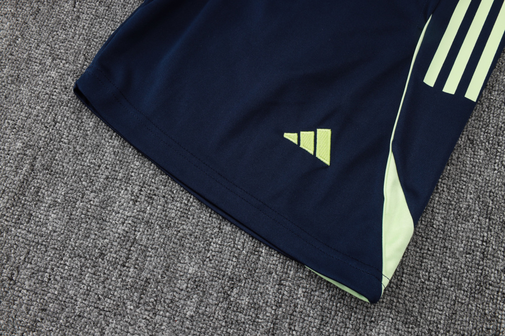 2025/2026 Real Madrid Blue/Light Green Short-Sleeve Training Kit