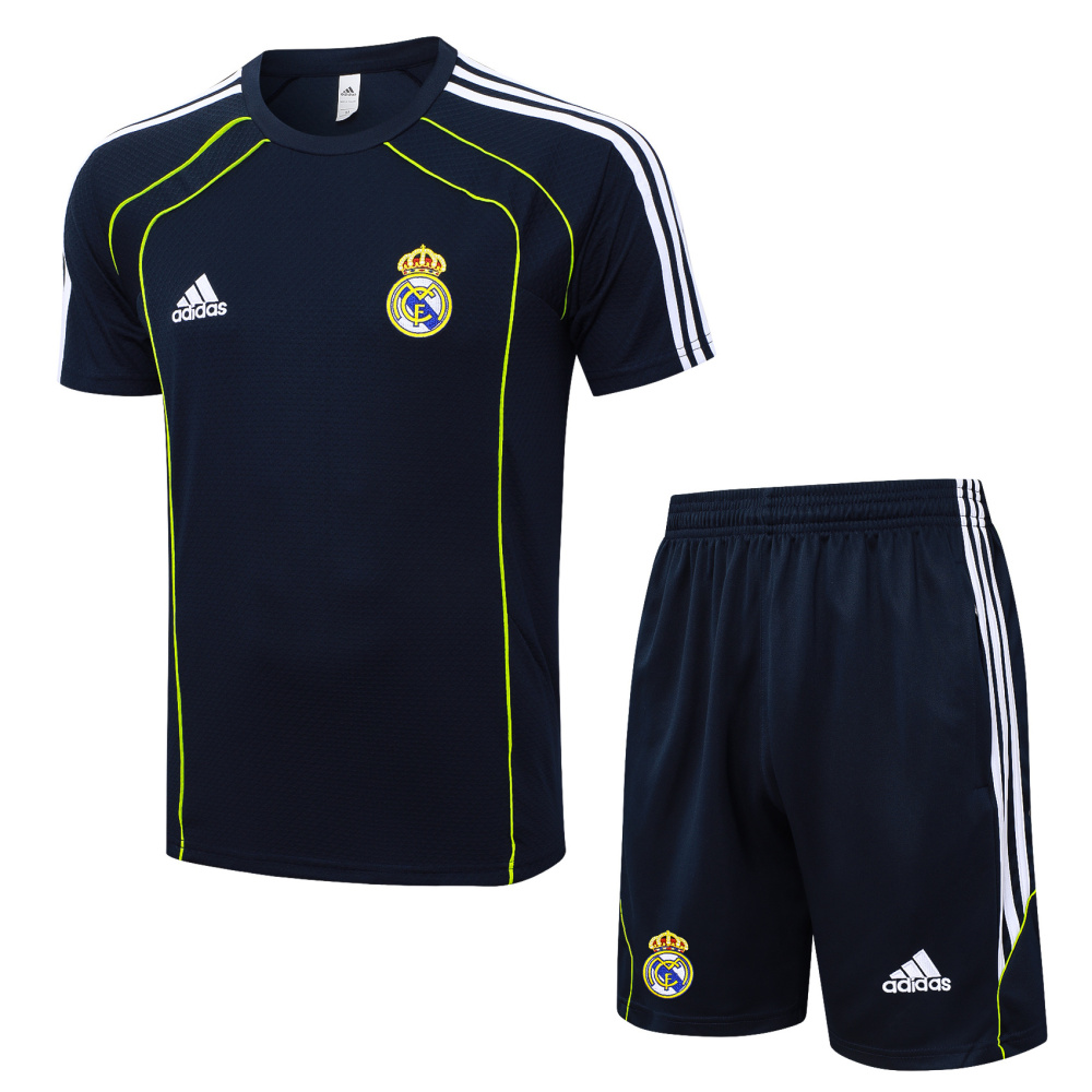 2025/2026 Real Madrid Black Short-Sleeve Training Kit