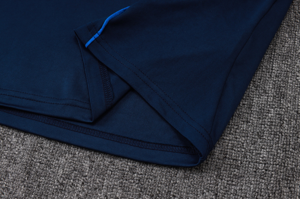 2025/2026 Real Madrid Royal Blue Half-Zip Long-Sleeve Training Kit