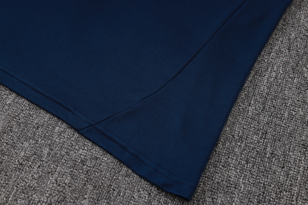 2025/2026 Real Madrid Royal Blue Half-Zip Long-Sleeve Training Kit