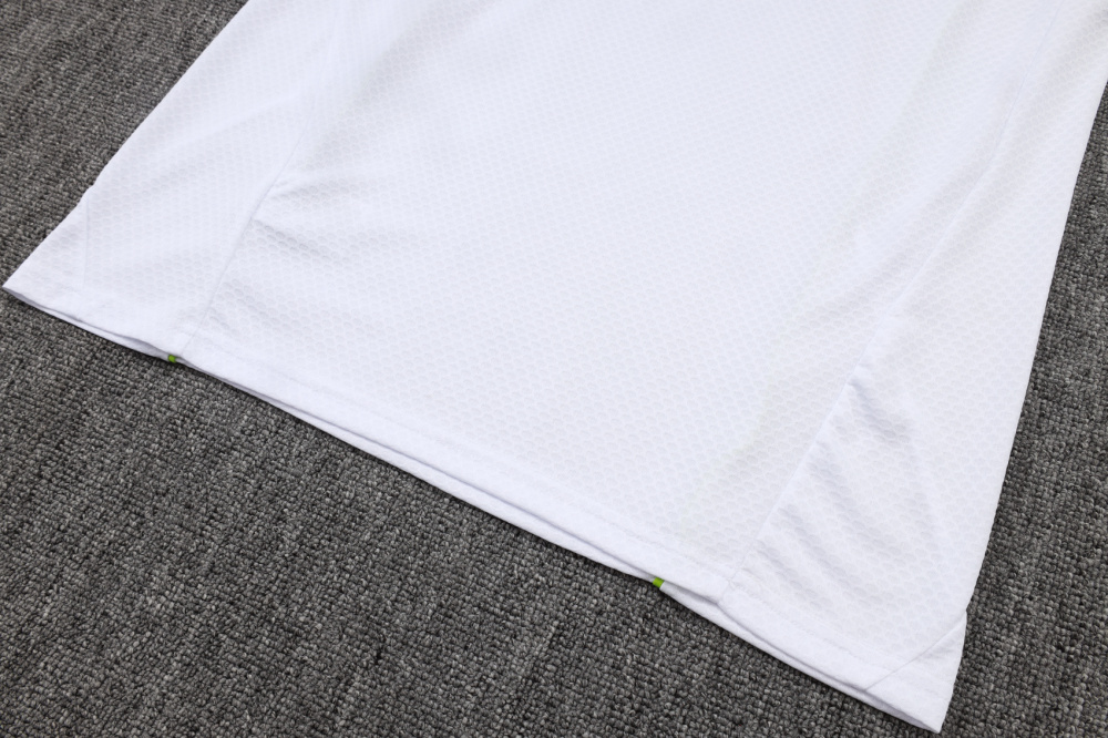 2025/2026 Real Madrid White Retro Short-Sleeve Training Kit