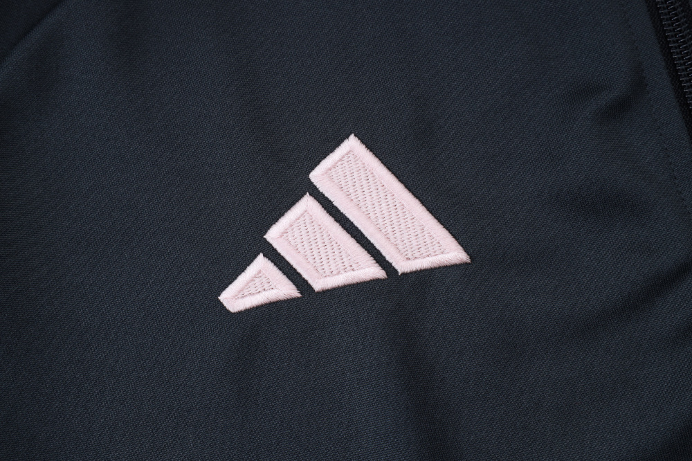 2025/2026 Real Madrid Dark Grey Long-Zip Long-Sleeve Training Kit