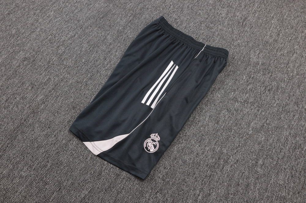 2025/2026 Real Madrid Grey Short-Sleeve Training Kit