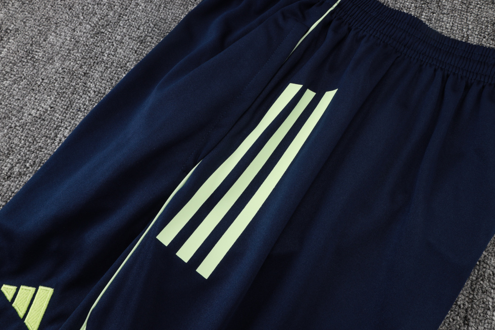 2025/2026 Real Madrid Blue/Light Green Short-Sleeve Training Kit