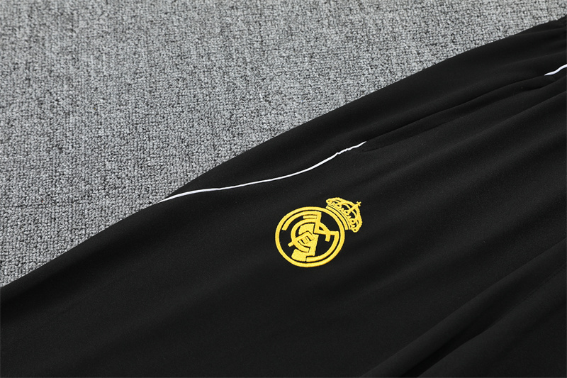 2025/2026 Real Madrid White Camouflage Half-Zip Long-Sleeve Training Kit