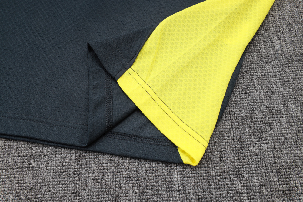 2025/2026 Real Madrid Dark Grey Polo Short-Sleeve Training Kit