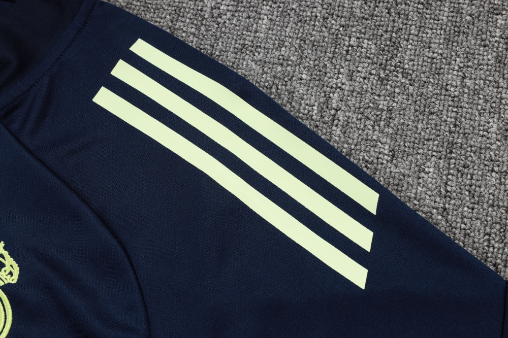 2025/2026 Real Madrid Dark Blue Long-Zip Long-Sleeve Training Kit