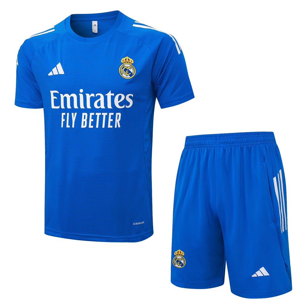 2025/2026 Real Madrid Blue Short-Sleeve Training Kit