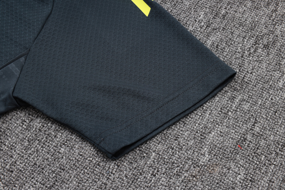 2025/2026 Real Madrid Dark Grey Polo Short-Sleeve Training Kit