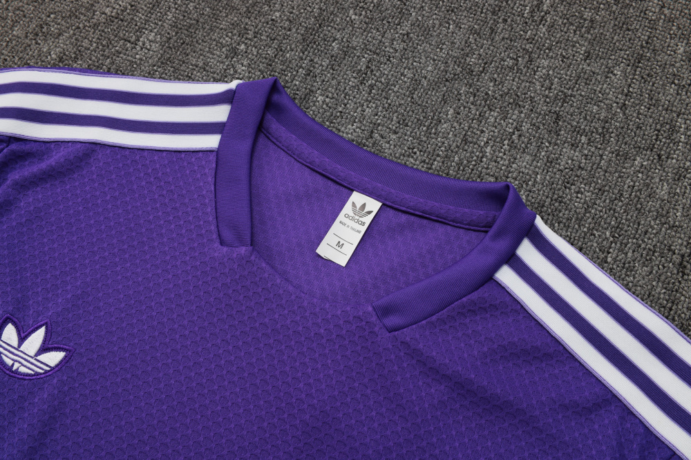 2025/2026 Real Madrid Purple Retro Short-Sleeve Training Kit