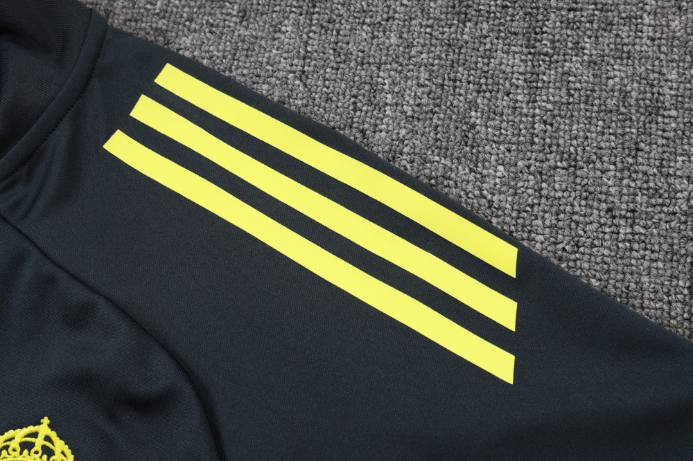 2025/2026 Real Madrid Dark Grey Long-Zip Long-Sleeve Training Kit