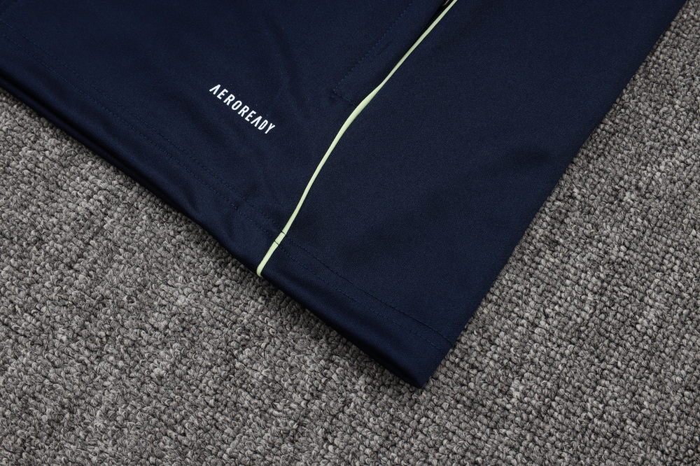 2025/2026 Real Madrid Dark Blue Long-Zip Long-Sleeve Training Kit