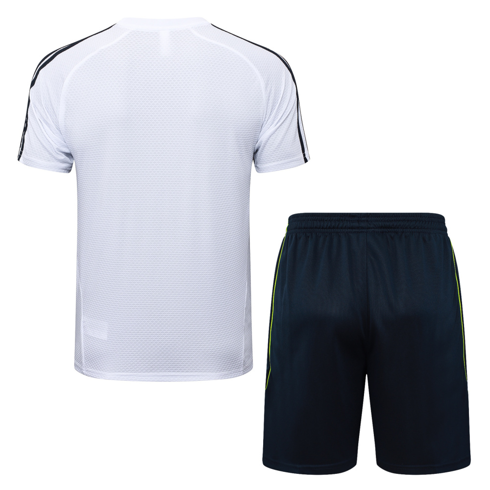 2025/2026 Real Madrid White Retro Short-Sleeve Training Kit